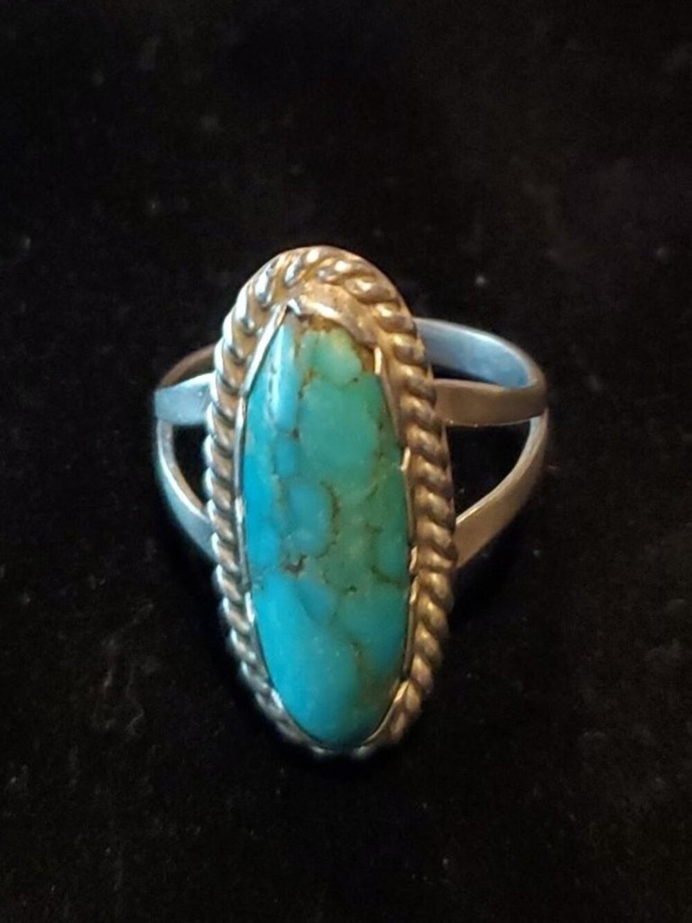 Navajo Turquoise Ring Sterling Silver Like New